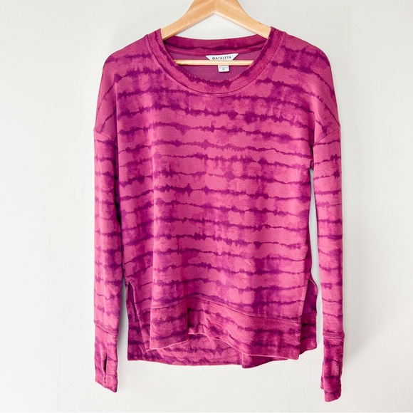 Athleta Coaster Luxe Purple Tie Dye Sweatshirt - Picture 1 of 7